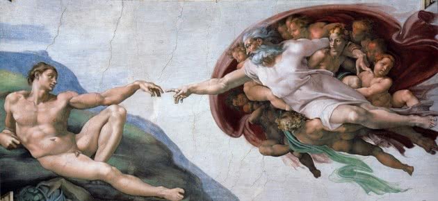 Микеланджело Адамыг бүтээсэн (шинжилгээ, дахин өгүүлсэн)