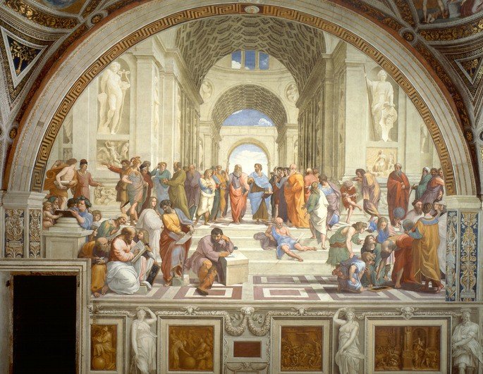 Raphael Sanzios skola i Aten: detaljerad analys av verket
